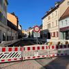 Baustellenfoto August Bebel-Straße Werdau